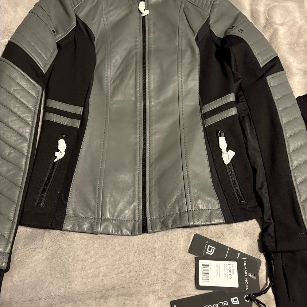 Blanc Noir Black and Gray Ski Jacket